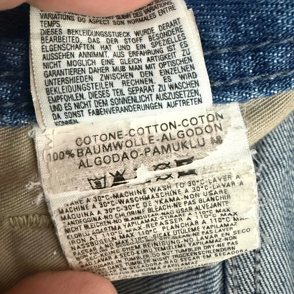 Diesel Larkee Mens Regular Straight Jeans Blue Wash 008AT Size 33x32 Hemmed